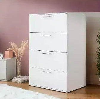 HomeStock Bliss Glossy Four-Drawer Jumbo Chest
