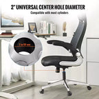 Base de rechange pour chaise de bureau, 28 po, capacité de charge statique de 2 500 lb, pièce de base universelle robuste pour chaise de bureau d'ordinateur, argent