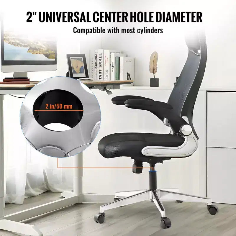 Base de rechange pour chaise de bureau, 28 po, capacité de charge statique de 2 500 lb, pièce de base universelle robuste pour chaise de bureau d'ordinateur, argent