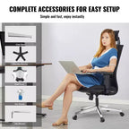 Base de rechange pour chaise de bureau, 28 po, capacité de charge statique de 2 500 lb, pièce de base universelle robuste pour chaise de bureau d'ordinateur, argent