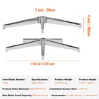 Base de rechange pour chaise de bureau, 28 po, capacité de charge statique de 2 500 lb, pièce de base universelle robuste pour chaise de bureau d'ordinateur, argent