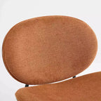 Fauteuil d'appoint individuel Mid-Century Modern Shell Chair avec piètement tripode et cuir, finition noyer, dossier confortable