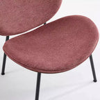 Fauteuil d'appoint individuel Mid-Century Modern Shell Chair avec piètement tripode et cuir, finition noyer, dossier confortable