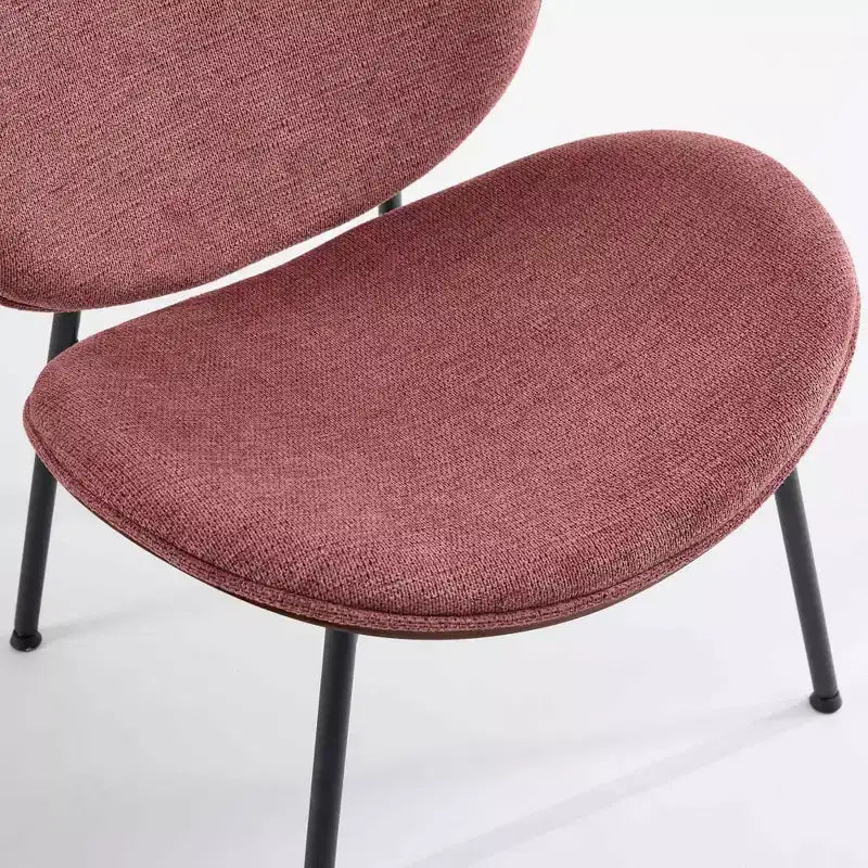 Fauteuil d'appoint individuel Mid-Century Modern Shell Chair avec piètement tripode et cuir, finition noyer, dossier confortable