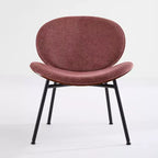 Fauteuil d'appoint individuel Mid-Century Modern Shell Chair avec piètement tripode et cuir, finition noyer, dossier confortable