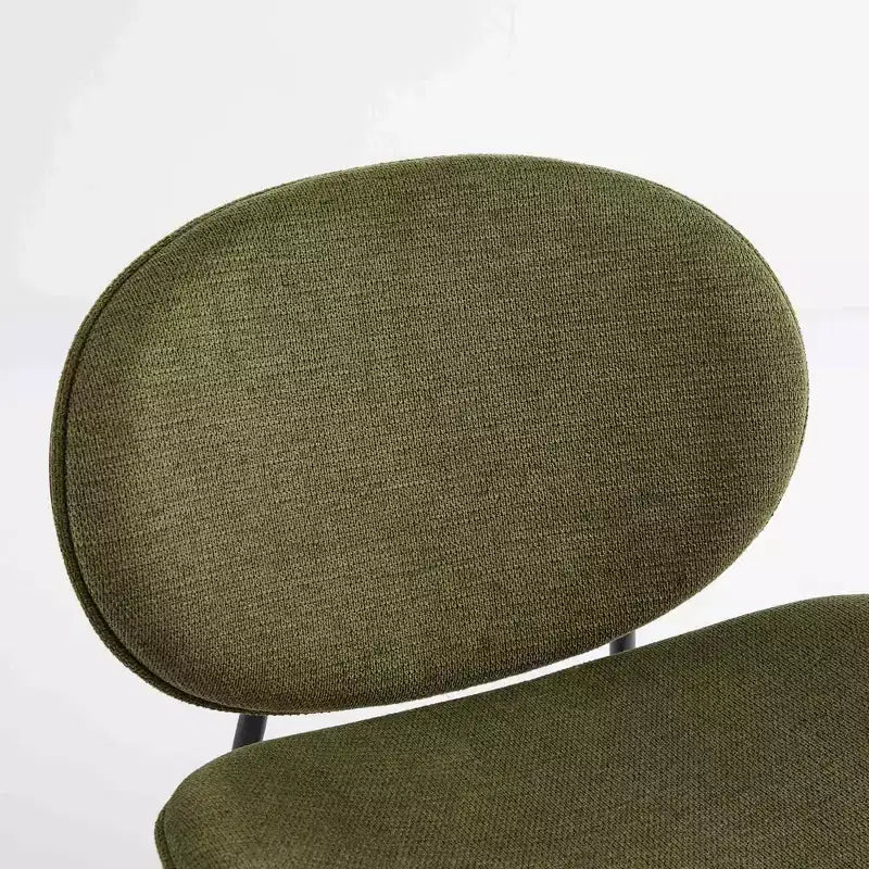 Fauteuil d'appoint individuel Mid-Century Modern Shell Chair avec piètement tripode et cuir, finition noyer, dossier confortable