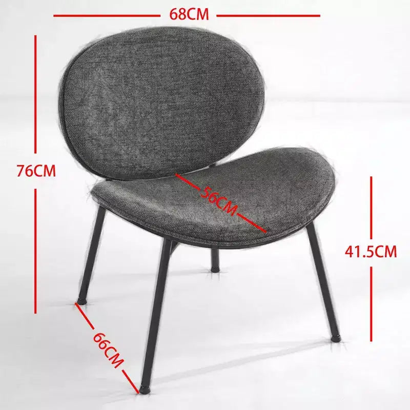 Fauteuil d'appoint individuel Mid-Century Modern Shell Chair avec piètement tripode et cuir, finition noyer, dossier confortable