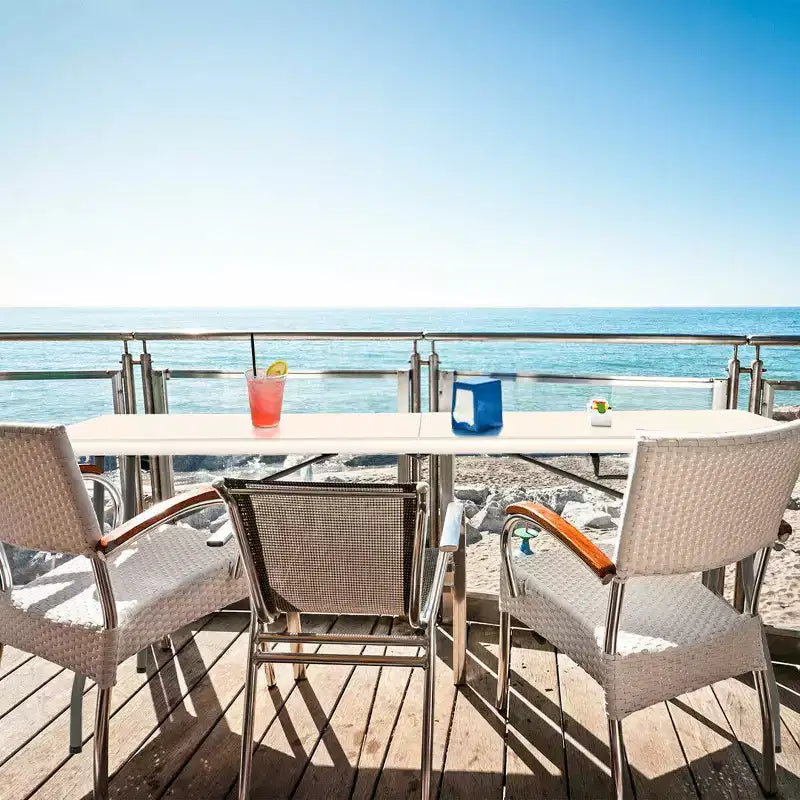 Table Pliante de 6' en Plastique Portable pour Intérieur/Extérieur, Pique-Nique, Fêtes, Camping, Dîner – Blanche/Noire