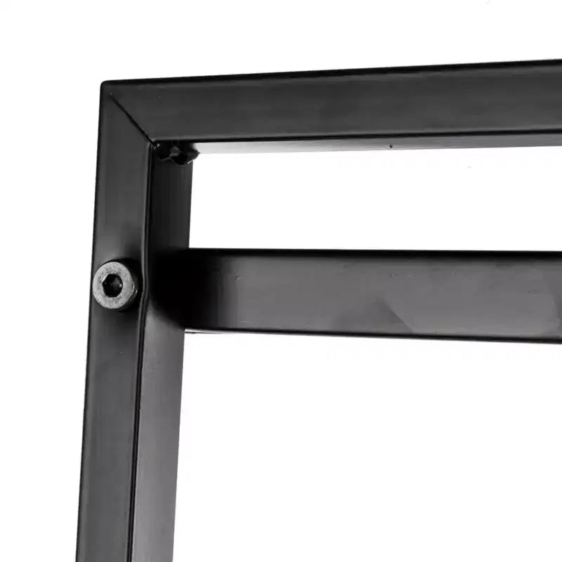 Étagère de rangement à 4 niveaux, support polyvalent pour livres et objets, cadre en fer, 147 cm, blanc ivoire/noir