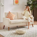 Dyonery 68 Loveseat Sofa Comfy Couch,Modern Loveseat Couches for Living Room/Bedroom,Comfy Sofa with Spring Cushion,Solid Wood,Tool-Free Assembly