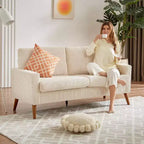 Dyonery 68 Loveseat Sofa Comfy Couch,Modern Loveseat Couches for Living Room/Bedroom,Comfy Sofa with Spring Cushion,Solid Wood,Tool-Free Assembly