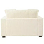 Chaise longue surdimensionnée 53,5" L x 70,9" P, fauteuil classique en tissu doux avec pieds en bois massif, assise confortable, montage facile