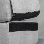 Canapé-lit pliable, fauteuil-lit avec oreiller, canapé futon convertible moderne en lin