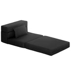 Canapé-lit pliable, fauteuil-lit avec oreiller, canapé futon convertible moderne en lin