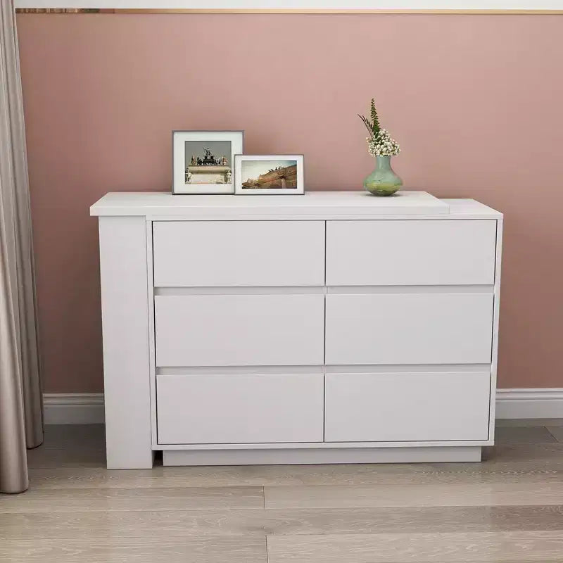 Bureau en L de 100 cm avec grand espace de rangement, bureau d'angle avec armoire de rangement réversible, bureau debout long pour la maison, le bureau, blanc