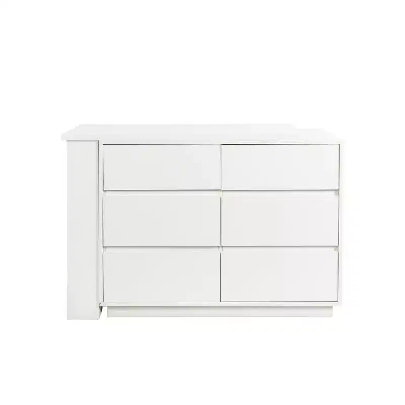 Bureau en L de 100 cm avec grand espace de rangement, bureau d'angle avec armoire de rangement réversible, bureau debout long pour la maison, le bureau, blanc