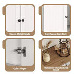 Bahut en MDF couleur bois blanc de style européen - Élévez l'élégance des salles à manger modernes et des espaces de vie classiques