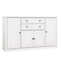 White Wood Color MDF European-Style Sideboard  Elevates Elegance for Modern Dining Rooms & Classic Living Spaces