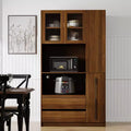 GDFStudio Miles Modern 70.87 Tall Freestanding Kitchen Pantry Cabinet with Drawer and Adjustable Shelves