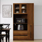 GDFStudio Miles Modern 70.87 Tall Freestanding Kitchen Pantry Cabinet with Drawer and Adjustable Shelves