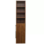 Armoire de cuisine autoportante moderne de 180 cm de haut avec tiroir et étagères réglables