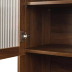 Armoire de cuisine autoportante moderne de 180 cm de haut avec tiroir et étagères réglables