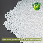 Pouf ottoman rond, housse amovible et lavable, garnissage recyclé écologique