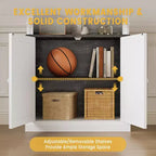 Bibliothèque haute de rangement avec 5 étagères ouvertes, design à colonnes romaines et 4 lumières réglables, meuble de rangement et d'exposition blanc et noir grain de bois