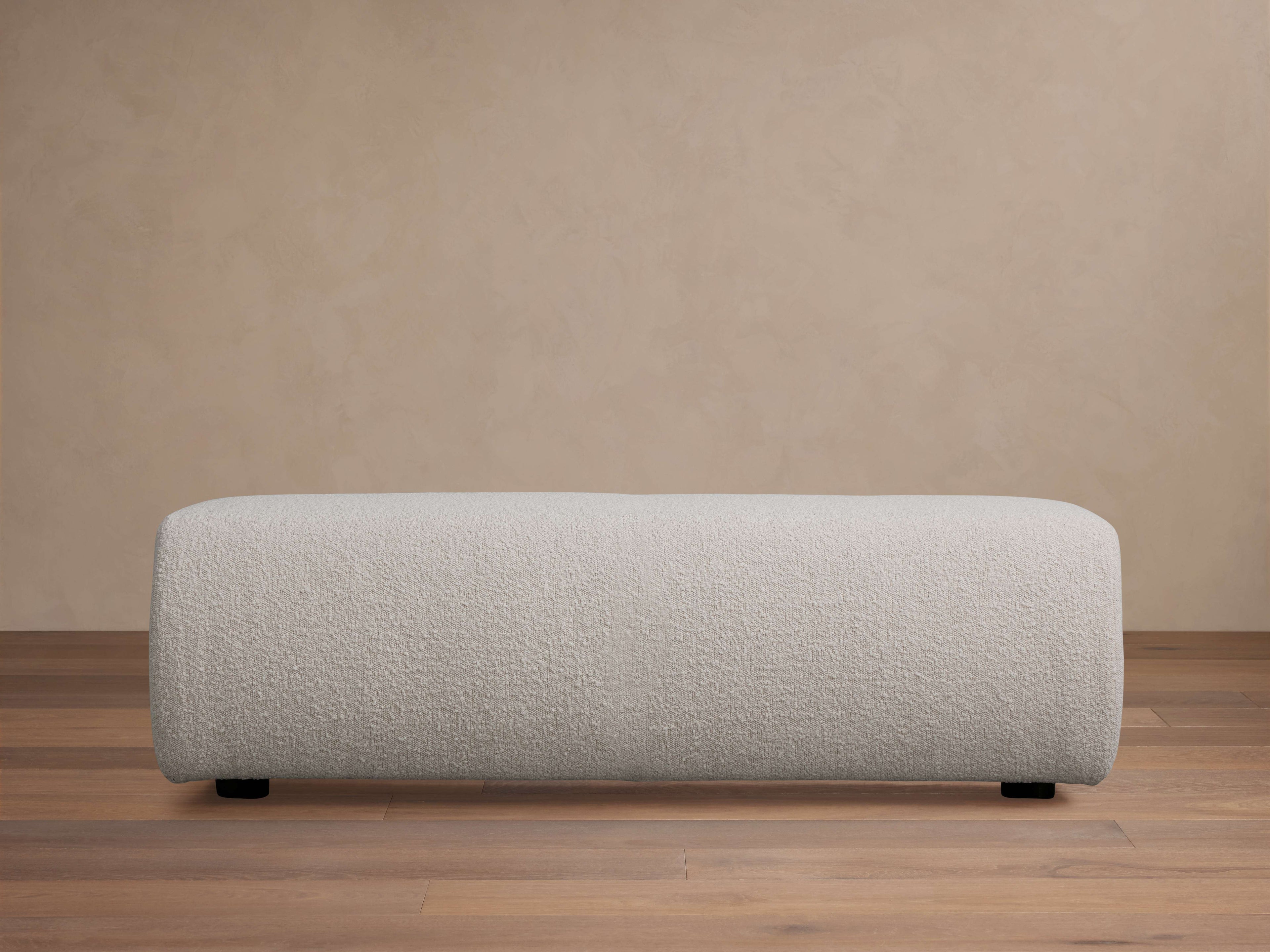 Banc rembourré avec mousse végétale et sangles élastiques