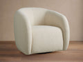 Fauteuil pivotant rembourré avec coussin en mousse végétale