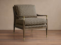 Fauteuil rembourré avec coussins en mélange de plumes et de duvet