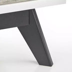 Commode 4 tiroirs Blanc/Gris vieilli : Rangement vertical compact