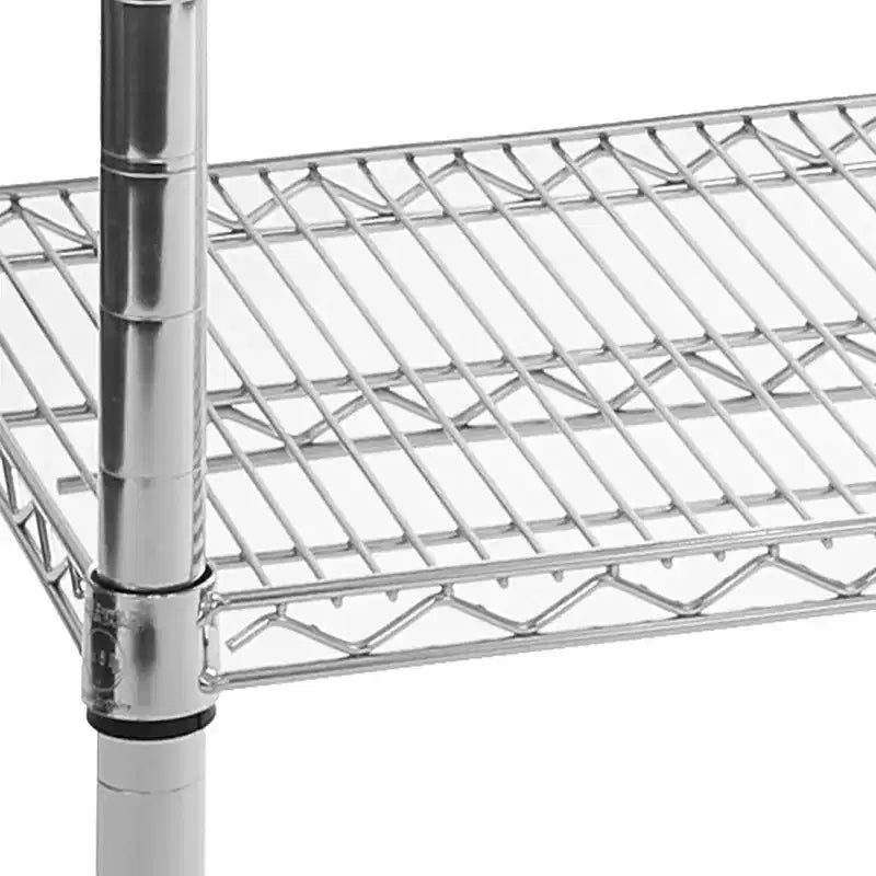 Table de travail en acier inoxydable de qualité commerciale NSF, hauteur 35,5", chariot de cuisine avec rangement
