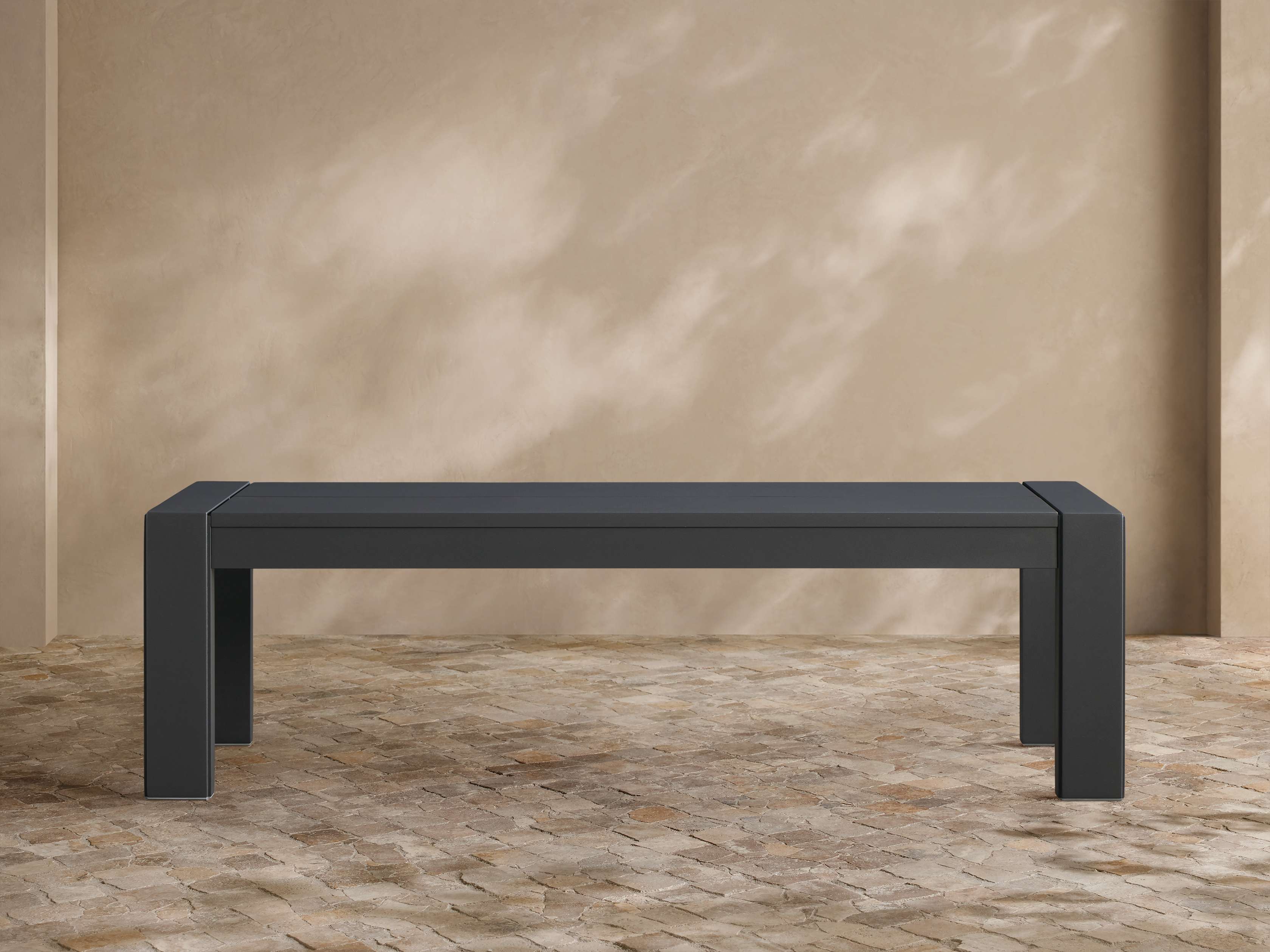 Banc de salle à manger extérieur en aluminium thermolaqué