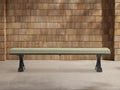 Banc de salle à manger extérieur en aluminium avec coussin – Eden Sage