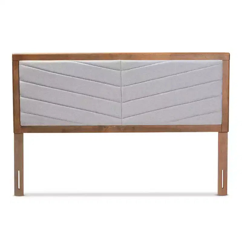 Tête de lit en bois tapissée de tissu