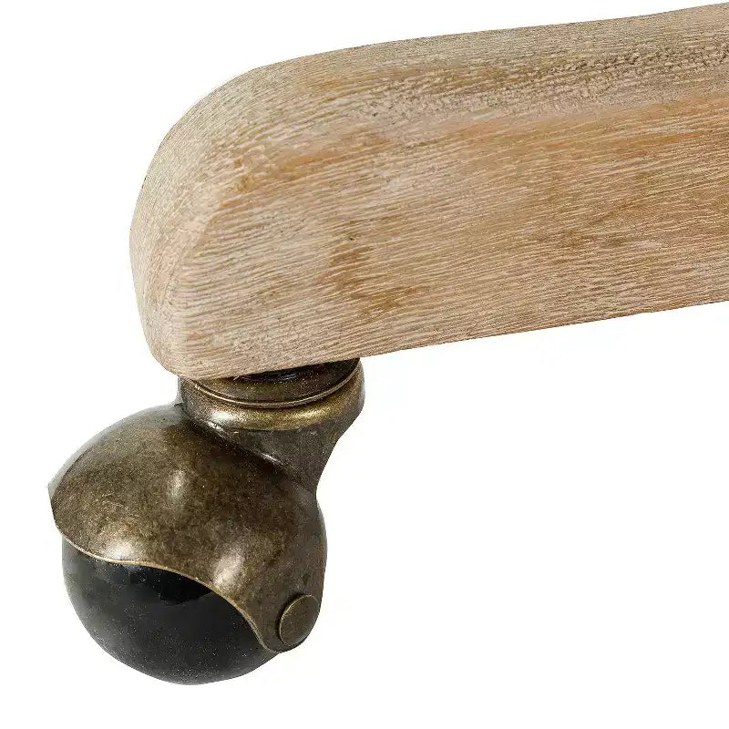 Chaise de bureau en velours avec dossier capitonné et piètement en bois massif, pivotante et réglable en hauteur