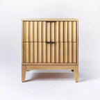 Thousand Oaks Wood Scalloped End Table with Drawers - Threshold designed with Studio McGee