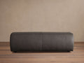Banc en cuir avec mousse végétale et sangles élastiques